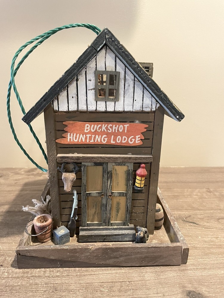Rustic BuckShot Hunting Lodge Bird House