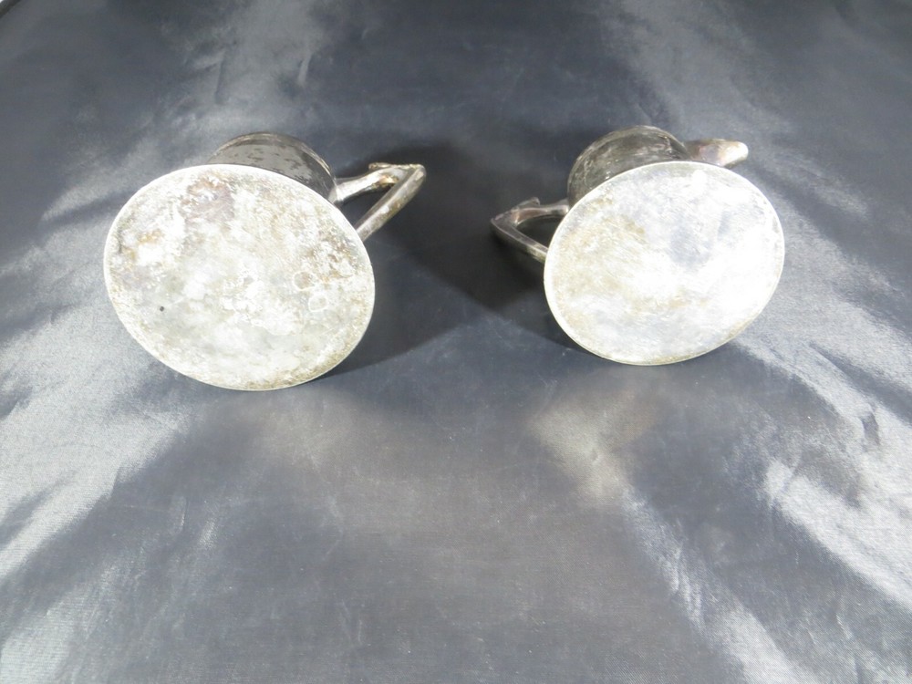 Vintage Sheffield Silver-Plated Creamer & Sugar Set Open