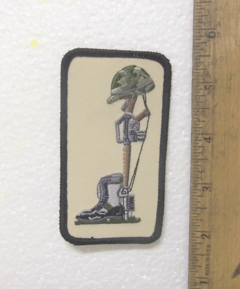 Boots, Helmet & Rifle Embroidered Patch