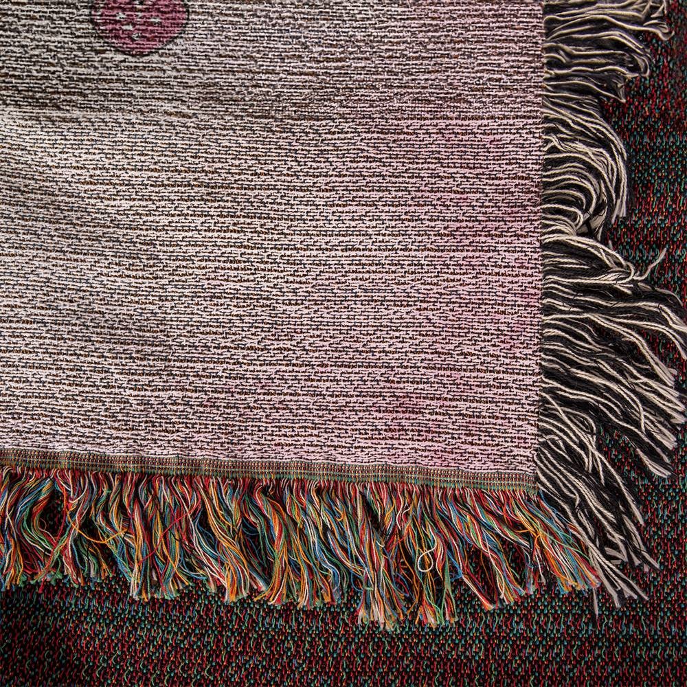 Mom Woven Cotton Throw Blanket Gift