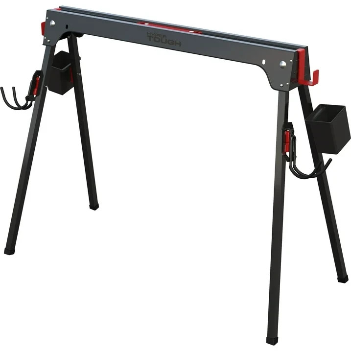 Hyper Tough Hyper Stack Foldable Metal Sawhorse, 450-lb Capacity