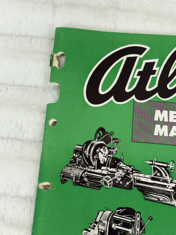 Atlas Metal Working Machine Tools Catalog No M50