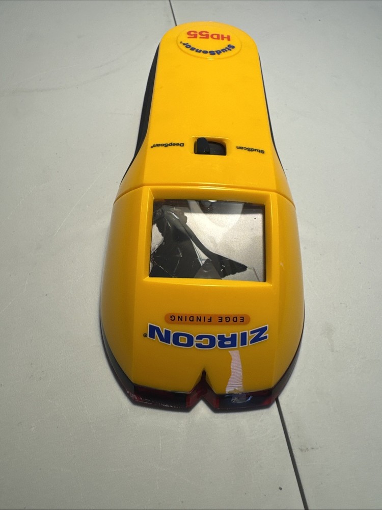 Zircon Multi Scanner Tool StudSensor 9V HD55 Stud Finder- BROKEN DISPLAY
