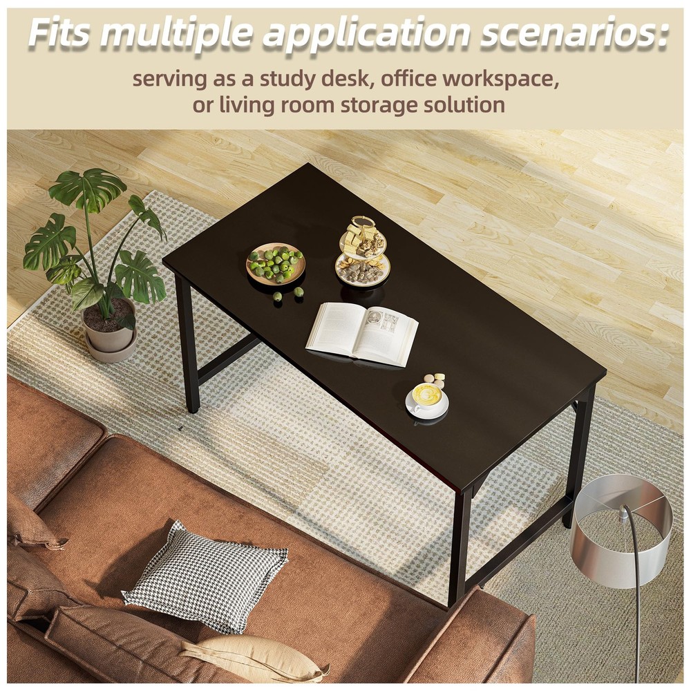 40 inch Computer Desk, Small Home Office Desk Study Writing Kid Table, Simple...