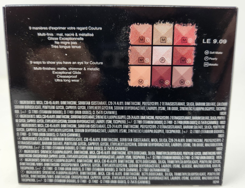 Givenchy Le 9.09 De Givenchy Multi-Finish Eyeshadow Palette NEW with box