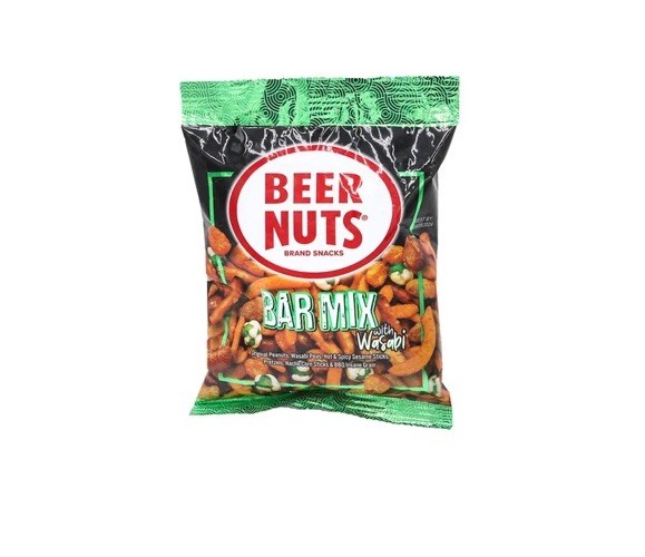 Beer Nuts Bar Mix with Wasabi - 4oz ( 2 Packs )