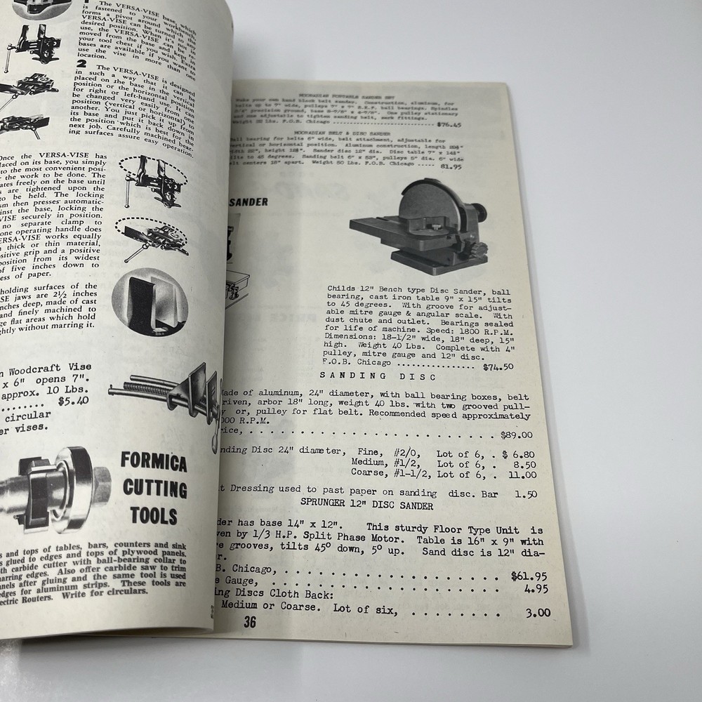 1953 Woodworkers Tool Works Catalog 106