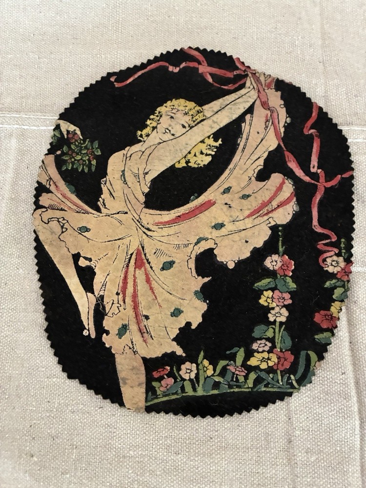 1920’s Handpainted Felt Art Deco Piece “Swing”