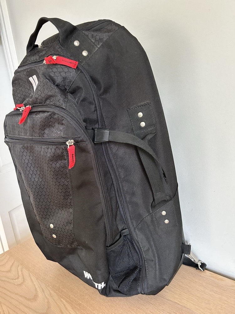 Rolling Worth Baseball Backpack Black