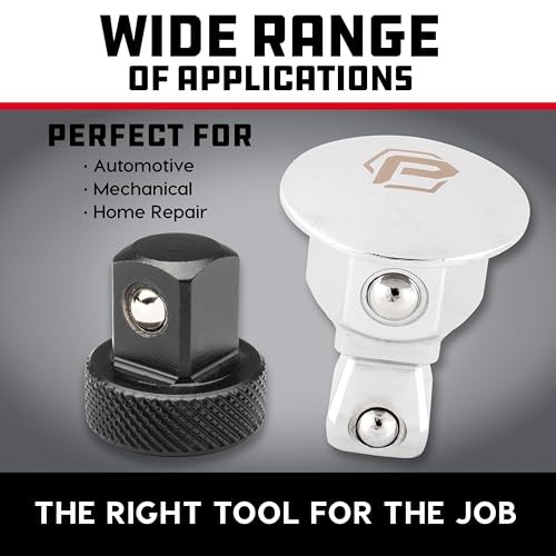 6 Piece Wrench Wobble Adapter and Low Profile Socket 6 Piece Low Profile
