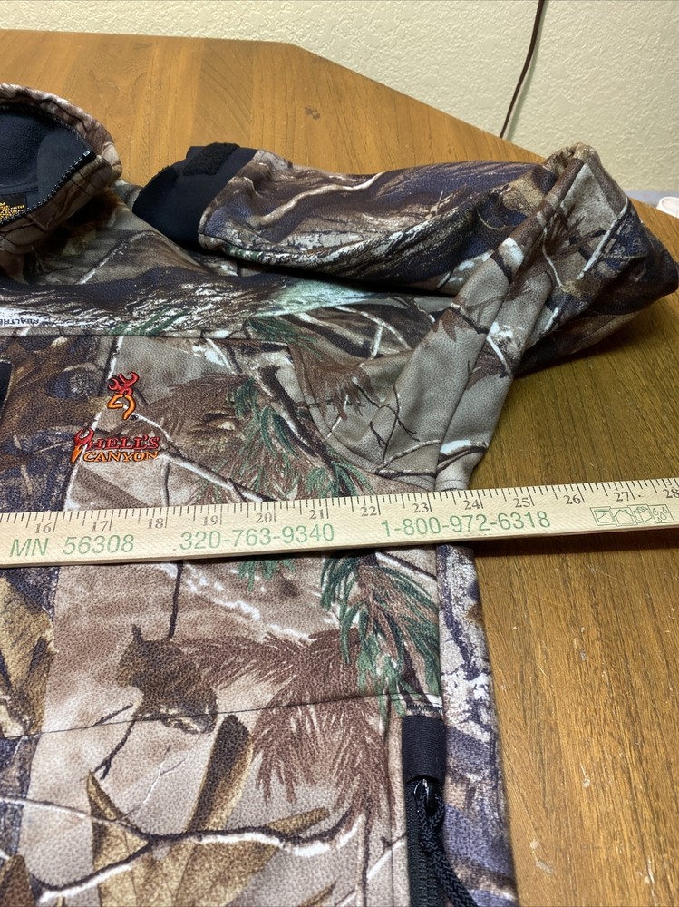 Mens BROWING Hell's Canyon ODORSMART Realtree Softshell Jacket M