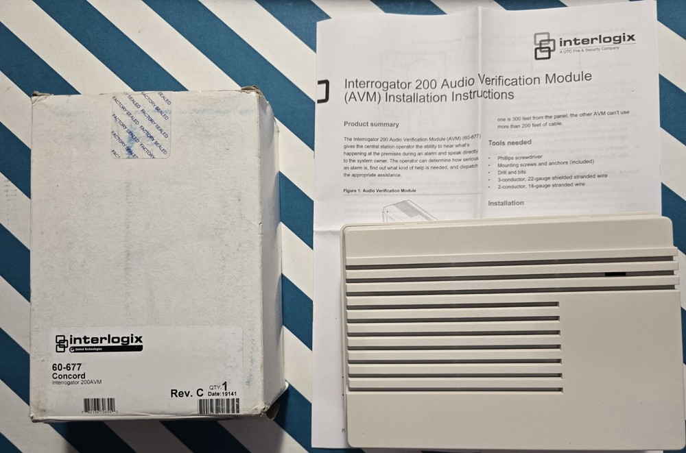 ITI Interlogix 60-677 Interrogator Alarm Verification Module with Enclosure