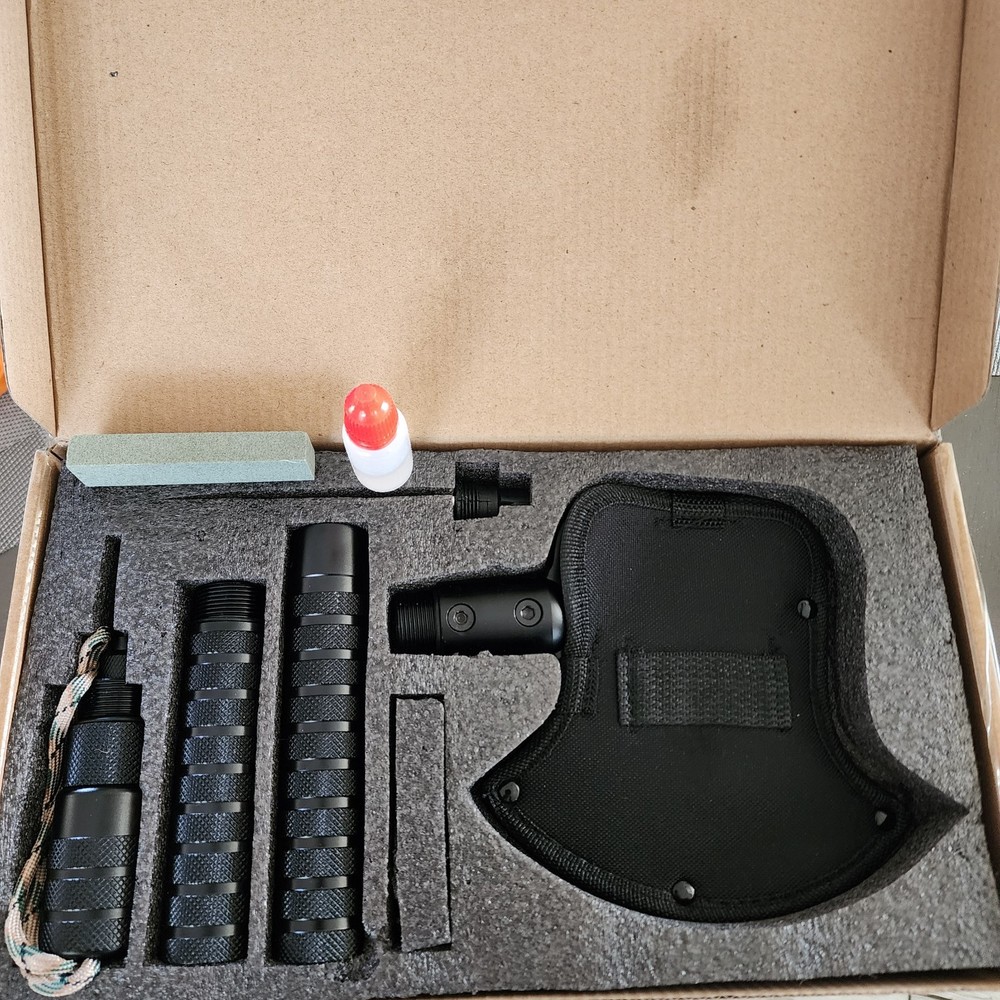 Multi-Function Survival Axe Kit - Camping Axe & Hatchet - Multitool Folding Axe