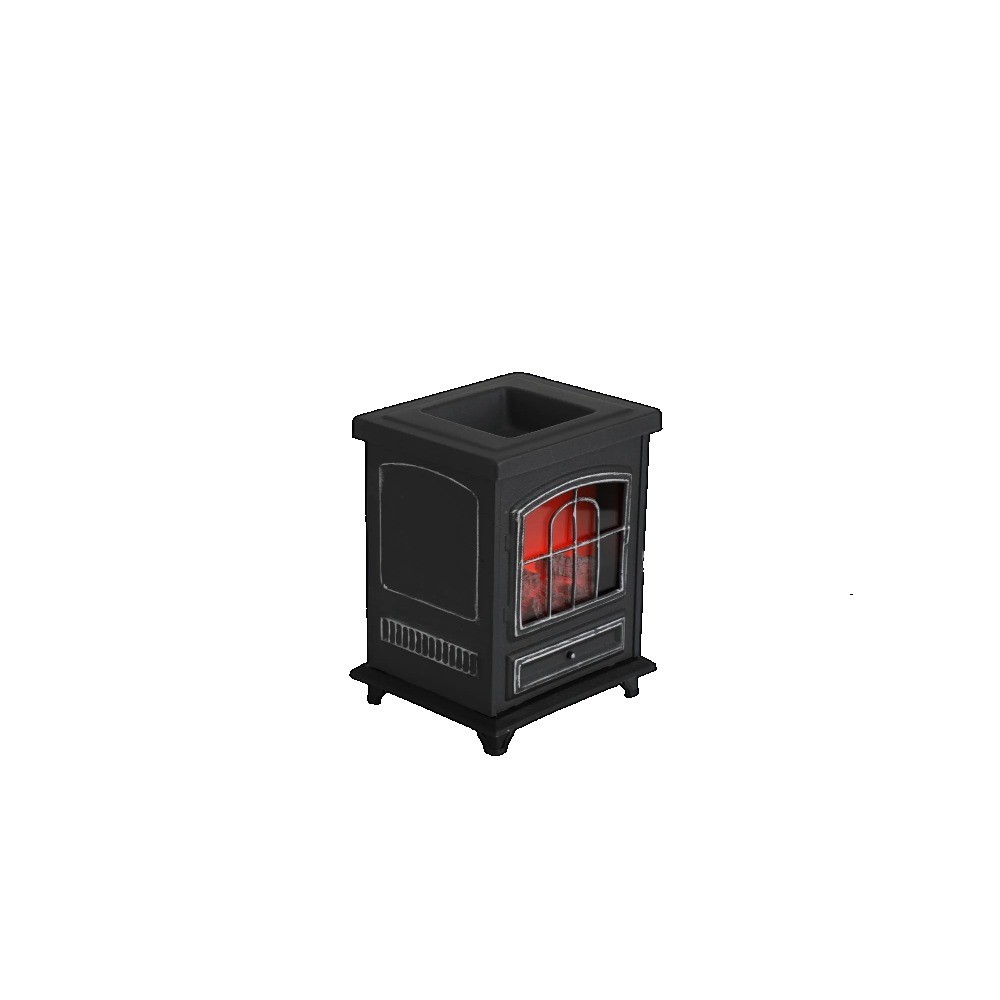 Wrm Fireplace, Black, Modern Style