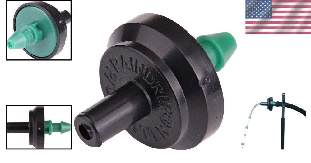 Adjustable 50-Pack Pressure Compensating Drippers - Maintains 2 GPH Flow Rate