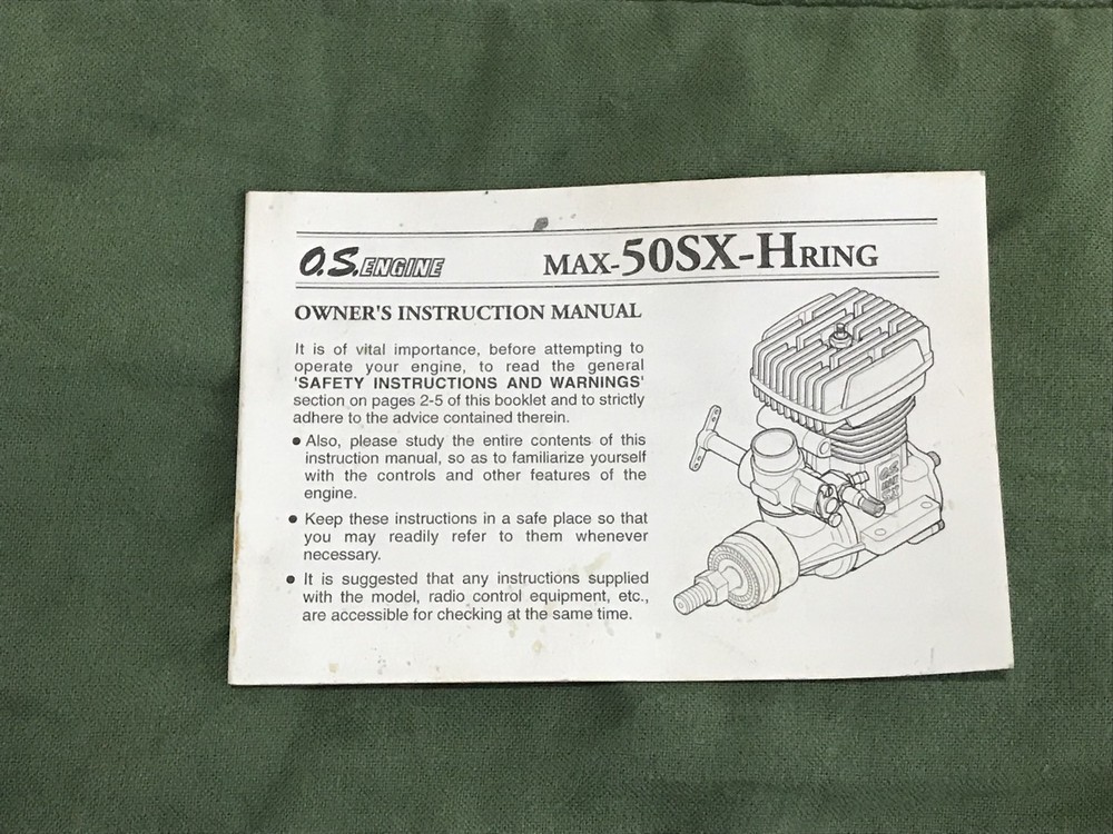 OS Max-50sx-Hring Owners Instruction Manual