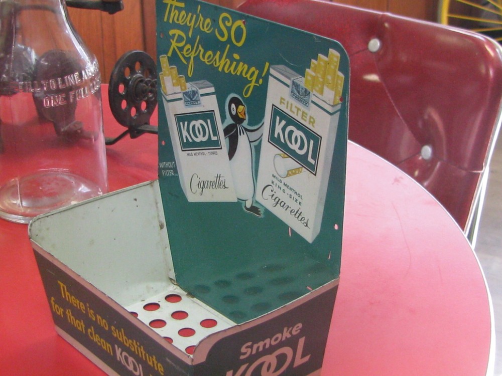 VINTAGE KOOL CIGARETTE MATCH BOOK CONTAINER