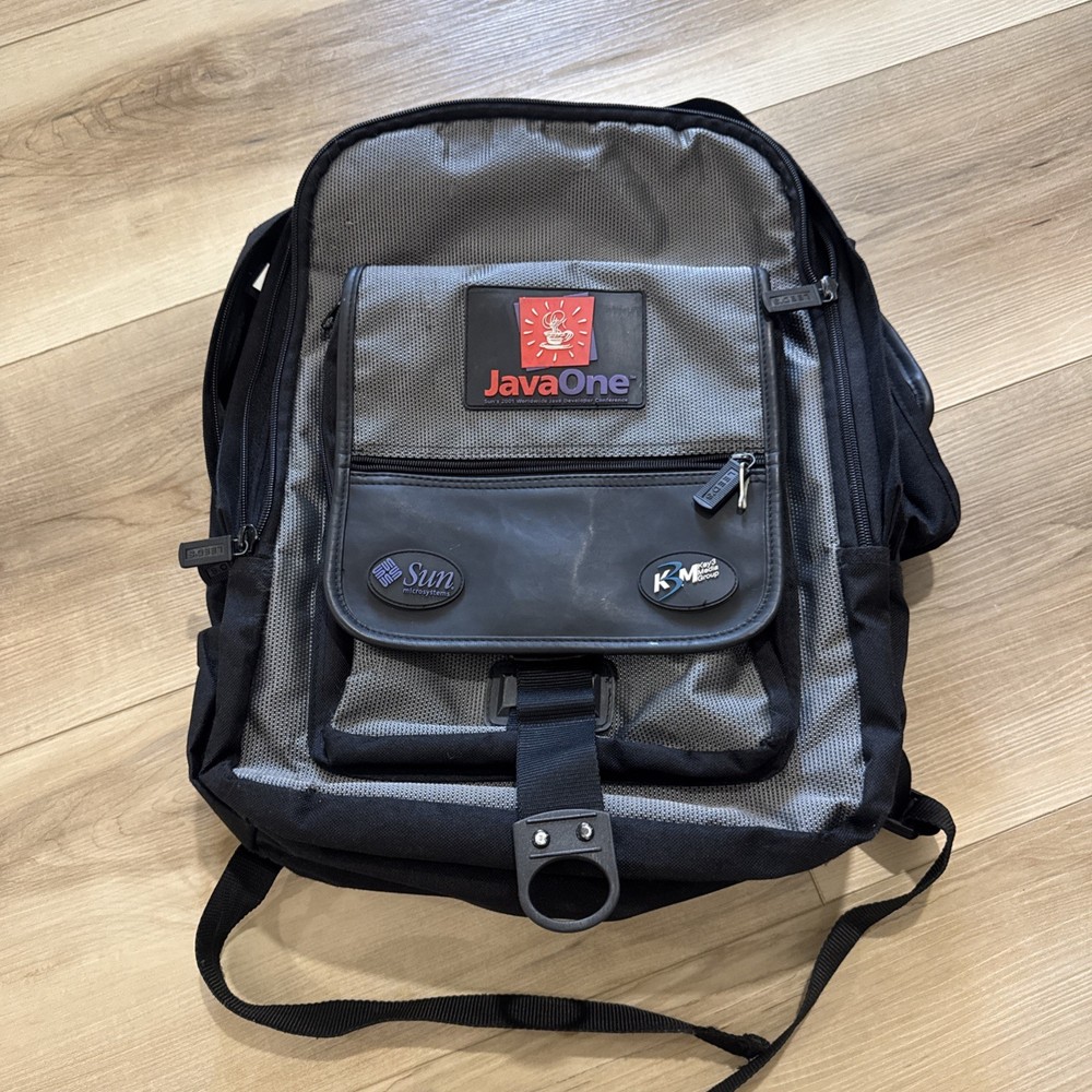 Vintage JavaOne Sun Microsystems 2001 Developer Conference Backpack (Read)
