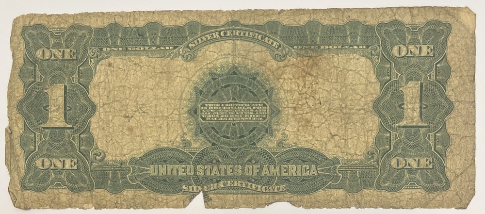 1899 $1 BLACK EAGLE SILVER CERTIFICATE LARGE BANKNOTE