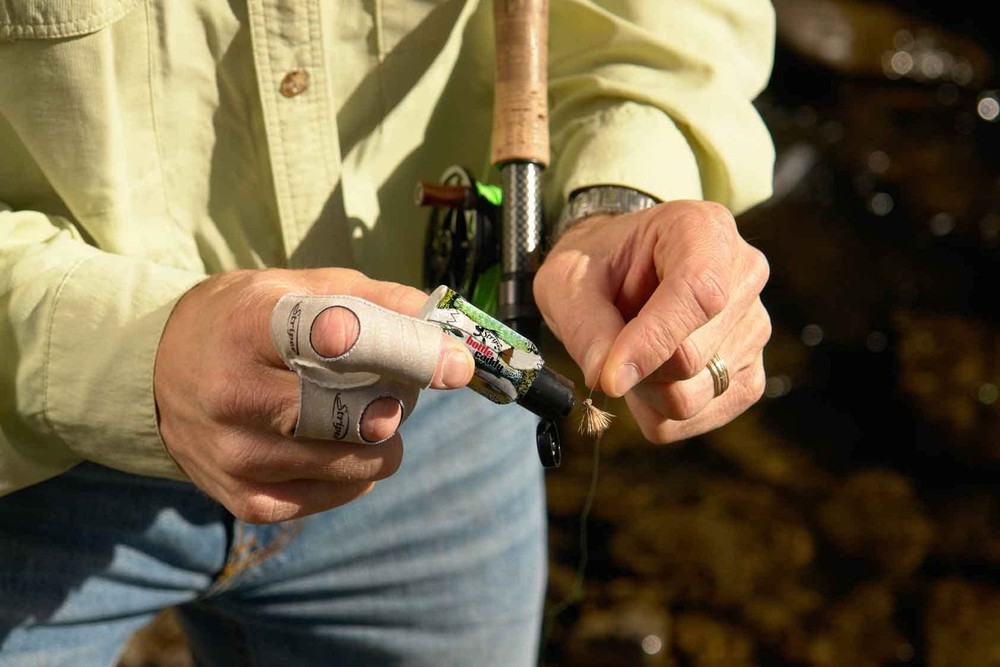 Finger Guard and Fly Line Cleaner Tan Medium