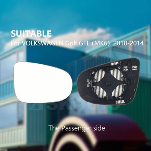 Passenger Side Mirror Replacement Glass for VOLKSWAGEN S-Class Passenger side