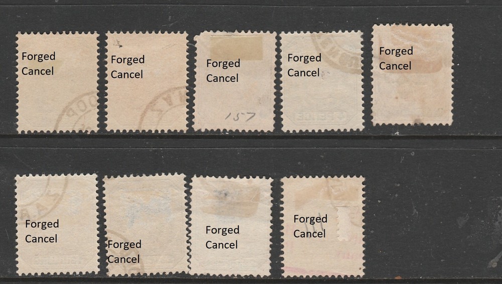 Transvaal Used Lot with Forged Cancels