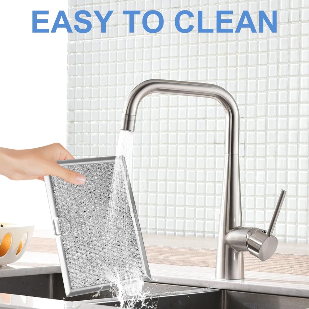 Microwave Vent Filter Compatible with Multiple Brands 5 x 7-5/8 Inches 2 Pack