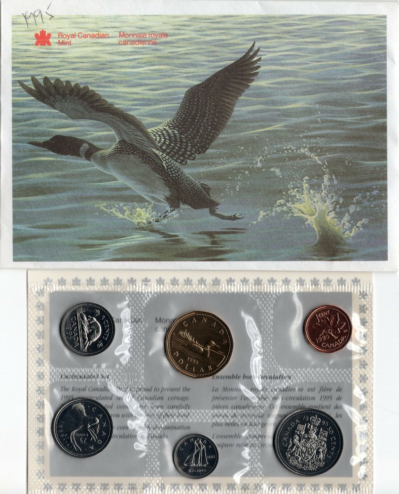 Canada Proof Like Coin Set 1995 Envelope Certificate of Authenticity