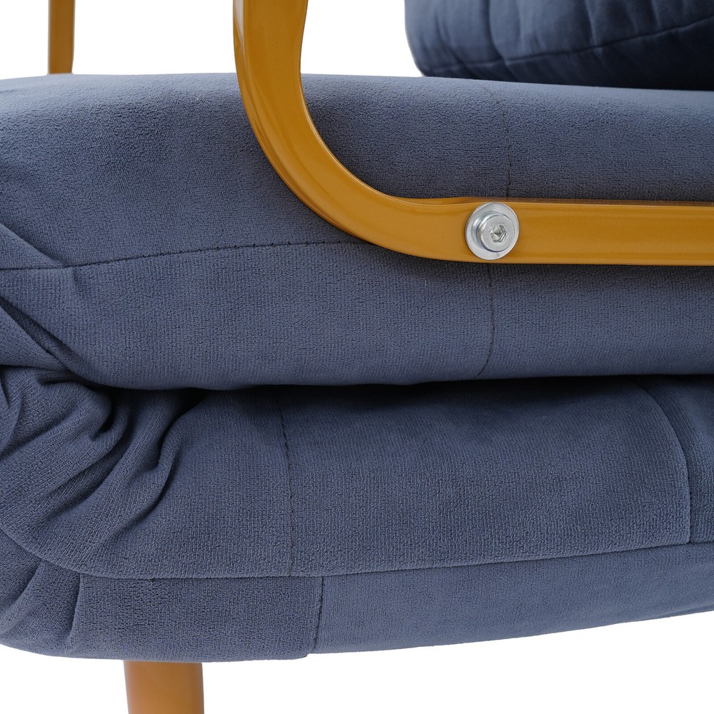 Versatile Folding Sofa Bed with Iron Frame and Soft Sponge, 68x190cm