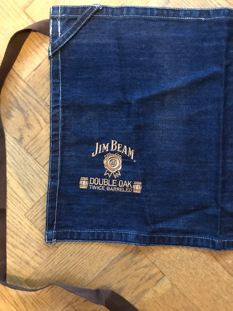 Jim Beam Embroidered Quality Denim Apron New