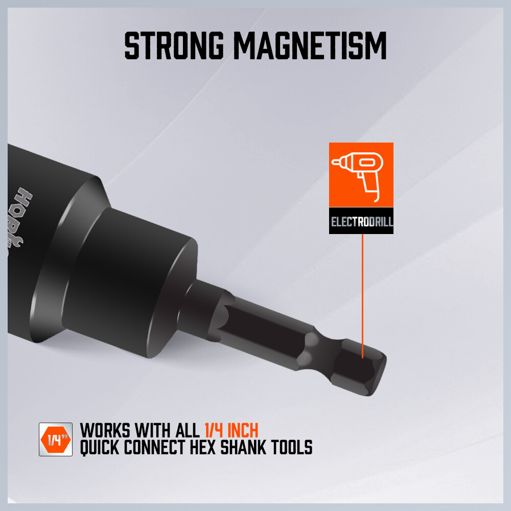 2-Pcs 3/4" Hex Bit Scissor Jack Attachment RV Camper Trailer Cargo Drill Socket