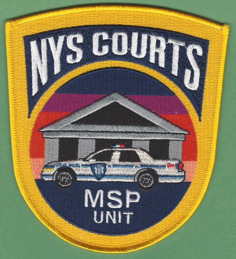 NEW YORK STATE COURTS MOBILE SECURITY PATROL PATCH LARGE