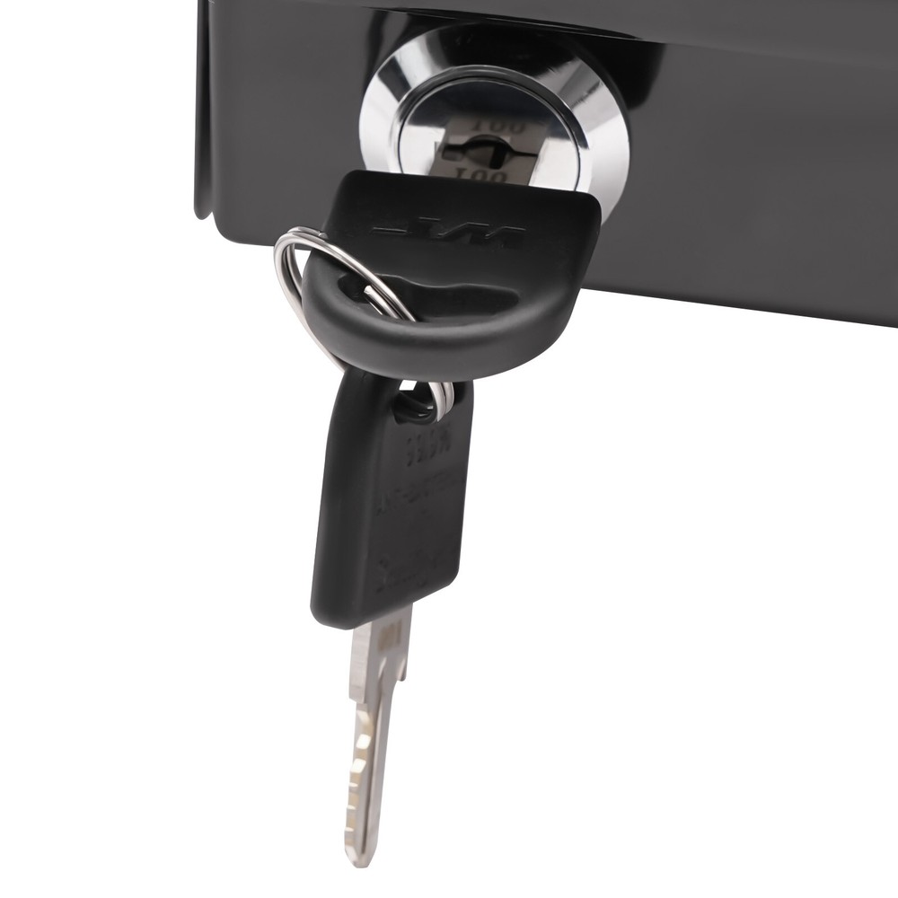 14?? Modern Sliding Pull-out Drawer Storage Organizer for Standing Desks Black