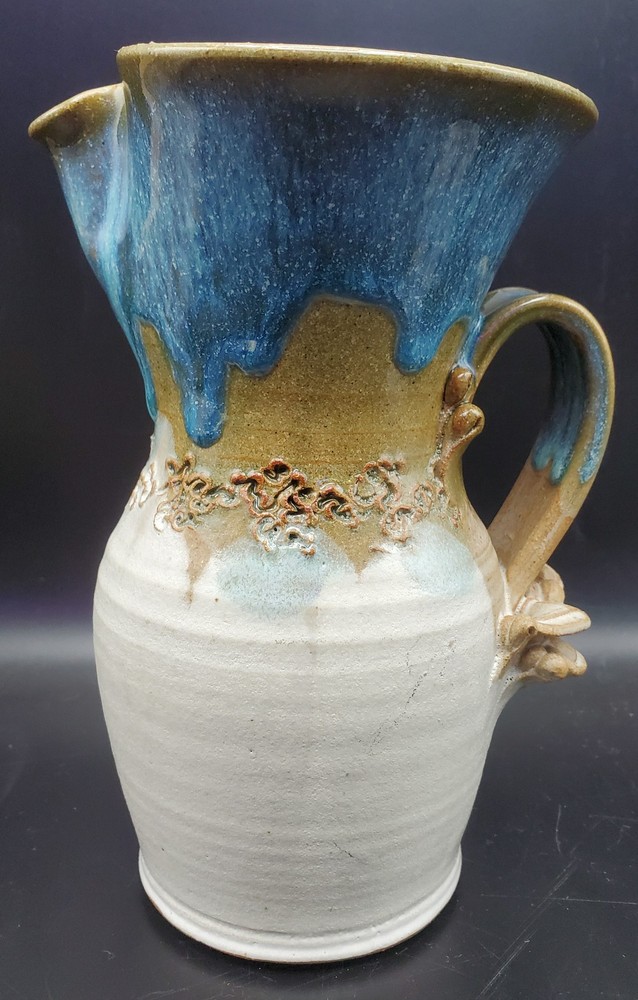 Ceramic Pitcher Signed By Machulis 2003 - 8 Inch Tall
