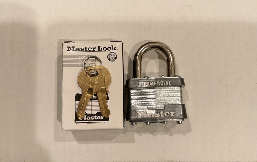 Master Lock Commercial Padlock 1MK System: M1 - Comes With 2 Keys
