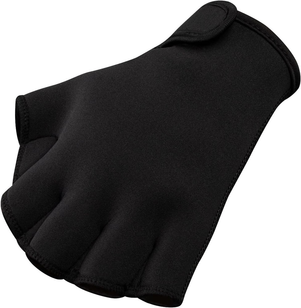 Large Size Webbed Swim Gloves with Adjustable Closure for Enhanced Performance