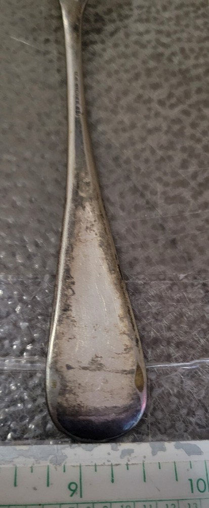 US Silver Co 8 Forks 7" Unknown Pattern