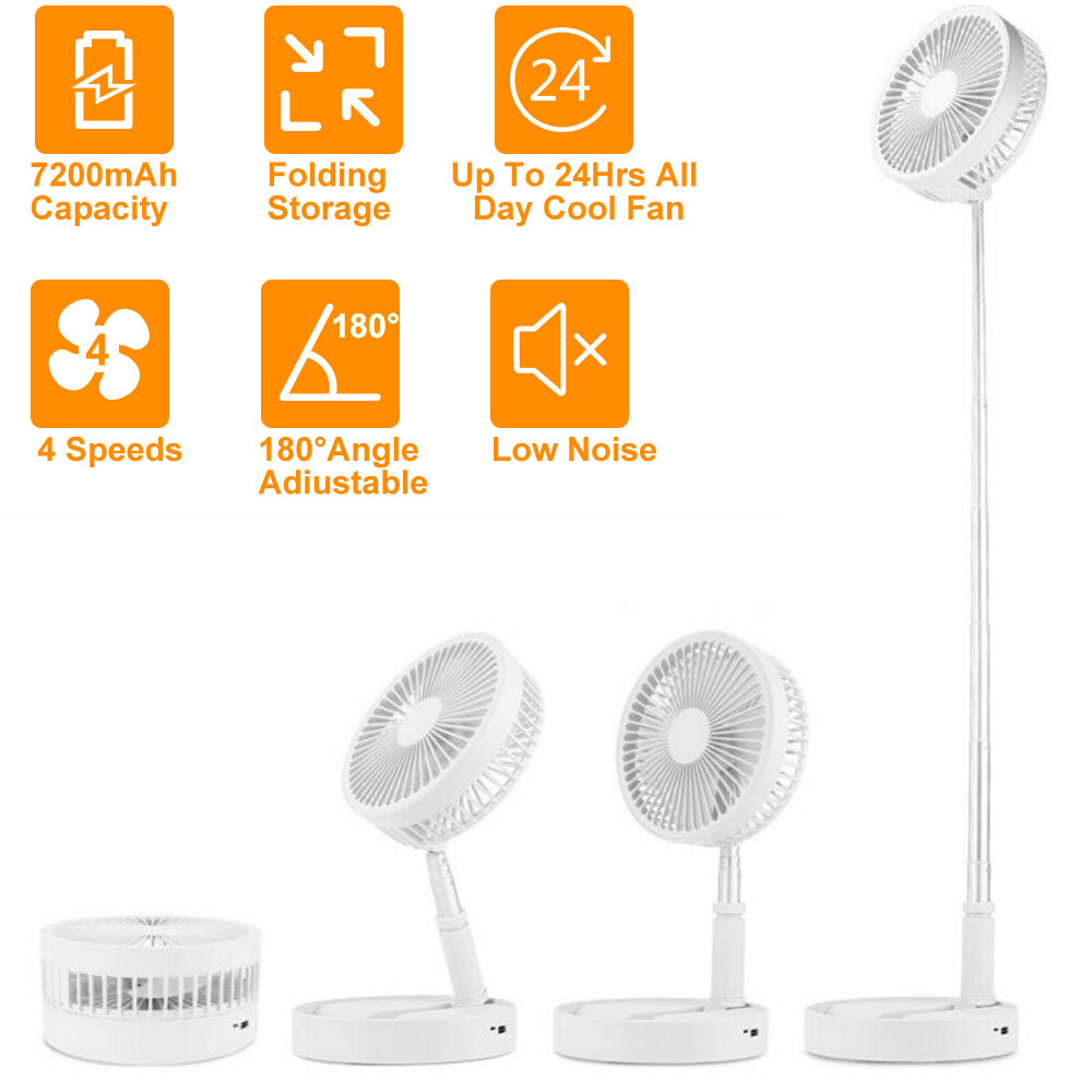 Foldable Fan - For Travel, Camping & Home Use, Portable Cooling Solution