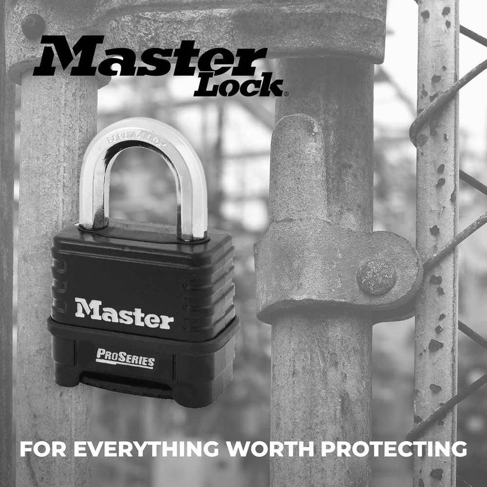 Master Lock-1178 Combination Padlock, Bottom, Black/Silver