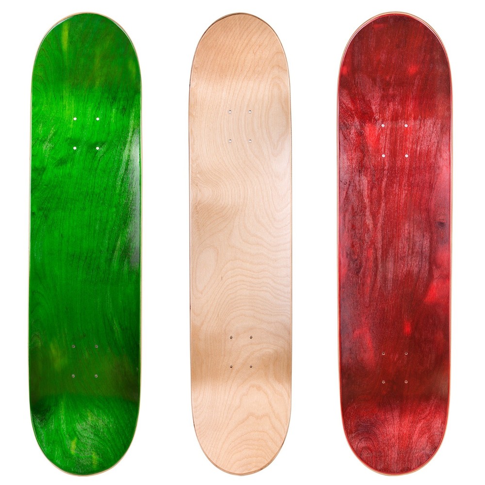 3 x Cal 7 Blank Maple 8" Skateboard Deck Multi Colors