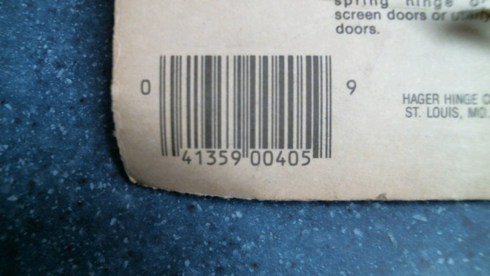 Hager CD1 US4, Spring Action Screen Door Hinge w/ Screws, Silver, FREE SHIP