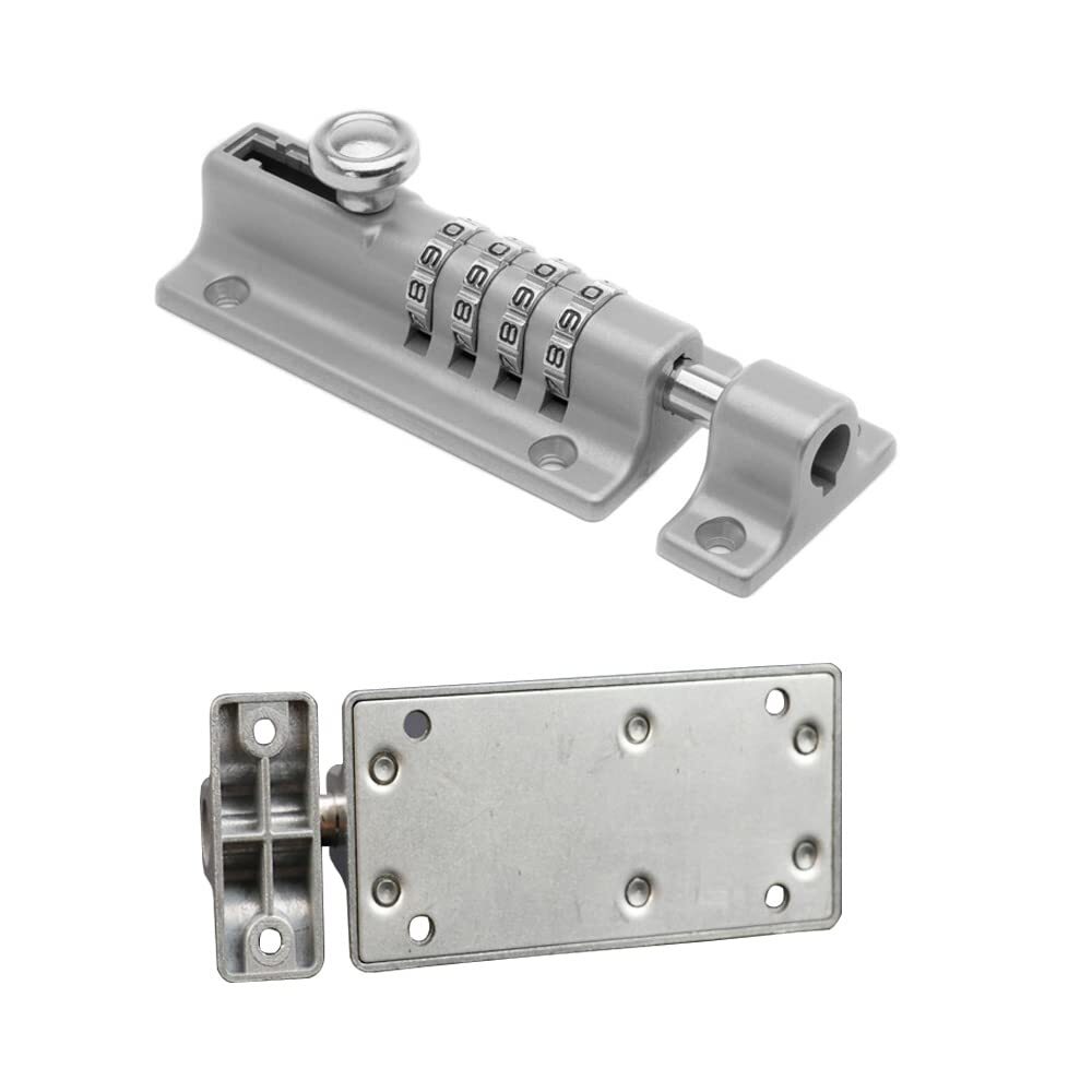 Sliding Combination Bolt Combi Bolt Latch Keyless Combination Bolt 4 Digit Pi...