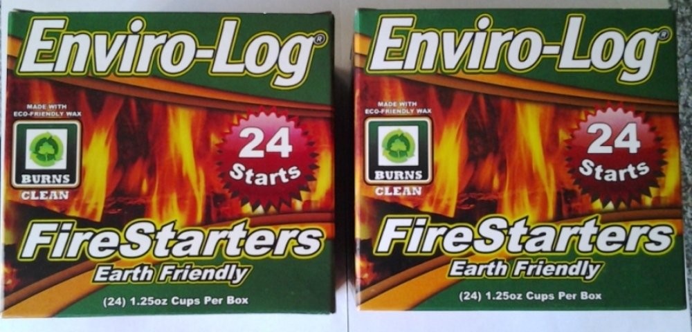 NEW Environment Friendly Firestarters 2 PACK (48 firestarters) for Fireplace ...