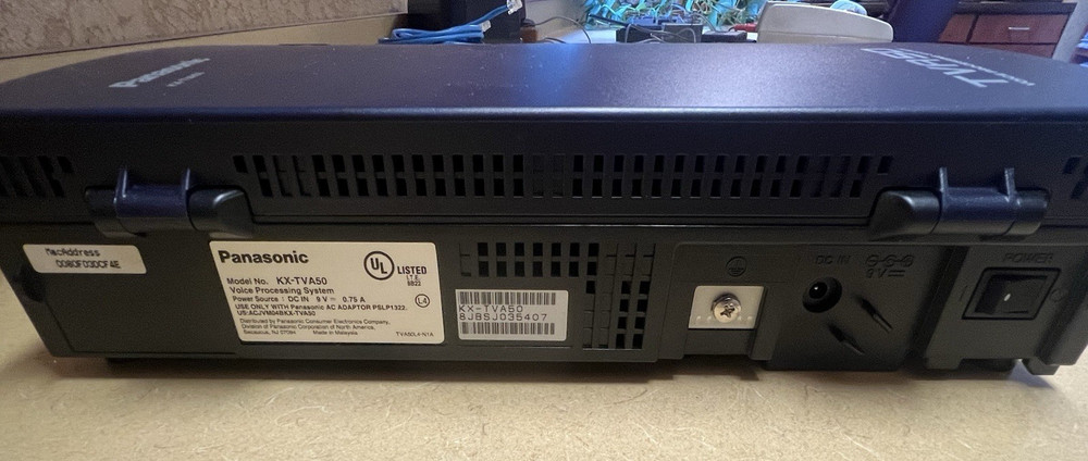 Panasonic KX-TVA50 Voice Mail Processing System w/AC Adapter
