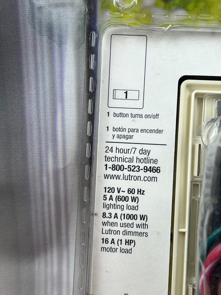 Lutron DL-3PSLHW-AL 3 Way Switch Light