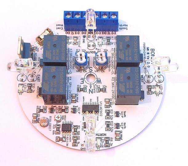 MKIII 24VDC 10A Dual Axis PV Panel Sun Tracking Analog Control Board + Enclosure