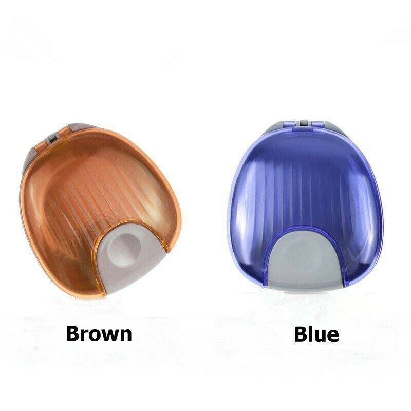 2 Pcs Dental Orthodontic Retainer Storage Box Aligner Case Denture Container