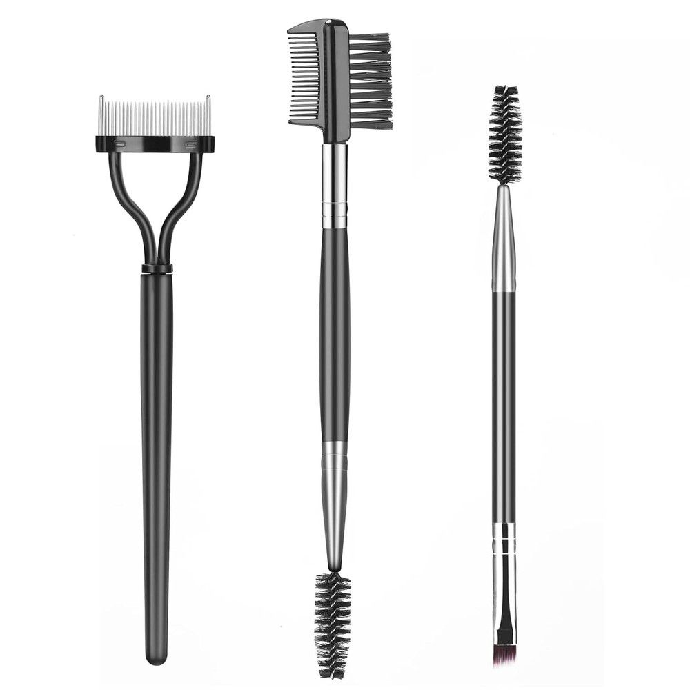 Eyebrow Brush Eyelash Separator Brow Comb & Lash Spoolie Professional Eye Makeup