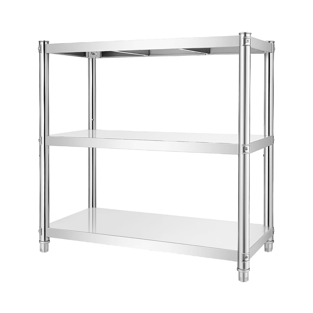3 Tiers Kitchen Shelf Shelving Rack Restaurant Shelves Rack Stainless Steel