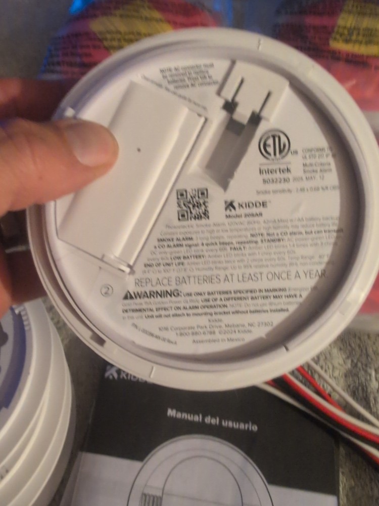 KIDDE 20SAR Smoke Alarm Hardwired Interconnected w Backup & LED 4Pack